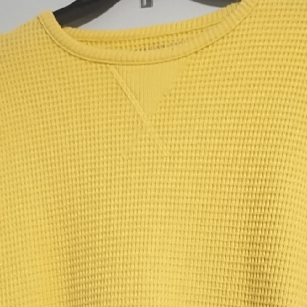 American Eagle Mustard Knit Pullover - Picture 2 of 3